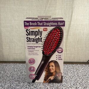 Simply Straight Ceramic Hair Straightening Brush
As Seem on TV